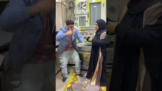 أنا وجوزي بعد كل عزومة 