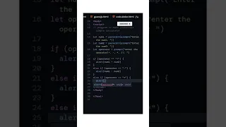 Javascript basic calculator