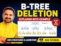 B-Tree Deletion Explained with Example Data Structures Algorithms DSA Tutorial