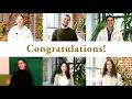 Congratulations to all newly admitted students