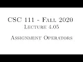 C Programming Fall 2020 - Lecture 4 05