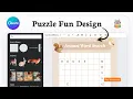How to create a crossword puzzle in canva Educational Fun