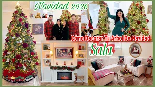 Como Decorar Tu Arbol De Navidad 2026 Tradicional🎄Reutiliza La Decoración🎠🎄🧸Nueva Sala Belfin