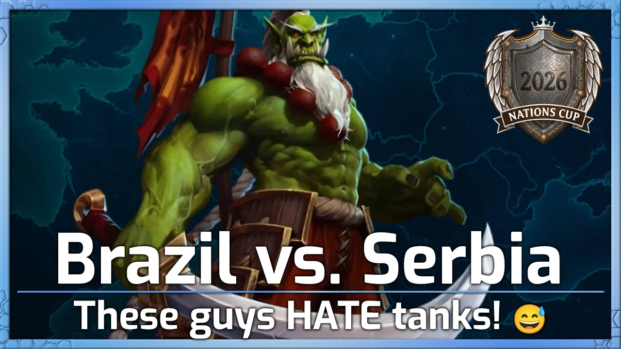 Brazil vs Serbia: These guys HATE Tanks 😅 - Nations Cup Groups - Heroes of the Storm