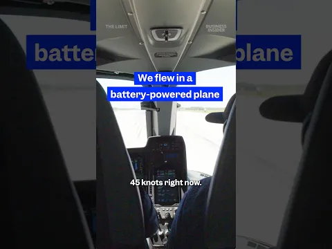 We flew in a battery-powered #plane. Here's what it felt like. #electricplanes #aviation