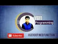 User Defined Function and its Arrangement