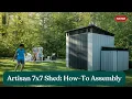 Keter Artisan 7x7 Shed Assembly Guide Easy Step-by-Step Shed Setup