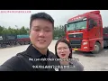 A truck driver couple, both born in the 1990s, successfully arrived in Zhuji to unload their carg...