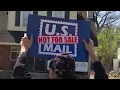 Protesters gather in Roanoke to protest possible privatization of USPS