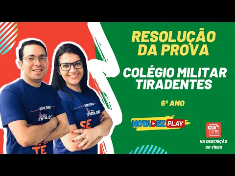 Download MP3 Resolução da Prova Colégio Militar Tiradentes - 6º ano