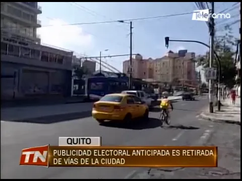 Publicidad electoral anticipada es retirada de vías de la ciudad