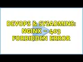 DevOps SysAdmins nginx - 403 Forbidden error