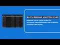 Batch rename multiple files in Excel