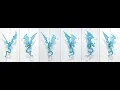 Aqua Teal Fairy Bat Wing SDragon Finish