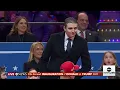 Trump introduces very tall son Barron
