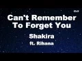 Download Lagu Can't Remember to Forget You ft. Rihanna - Shakira Karaoke 【With Guide Melody】 Instrumental
