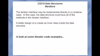 Lecture Iterators