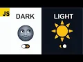 Light To Dark Mode Theme Toggle With JavaScript JavaScript Project for Beginners