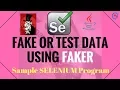7 Sample Selenium Program Using FAKER API in Java