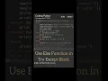 Use Else In Try Except Block