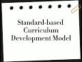 STANDARDS - BASED CURRICULUM DEVELOPMENT MODEL