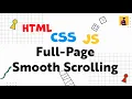 Full-Page Smooth Scrolling Anchor Links with HTML CSS JS