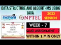 Data Structure and algorithms using Java - NPTEL 2023 WEEK 7 QUIZ ASSIGNMENT SOLUTION