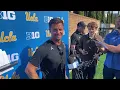 UCLA head coach Bob Chesney after first practice of preseason camp