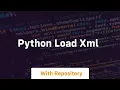 python load xml