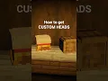 How to get custom heads in Minecraft
