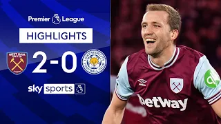 Hammers cruise to victory ⚒️ | West Ham 2-0 Leicester | Premier League highlights