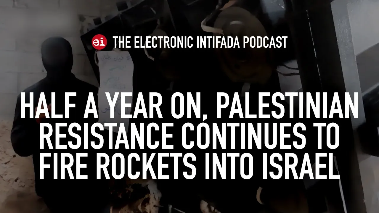 Half a year on, Palestinian resistance continues to fire rockets into Israel, with Jon Elmer