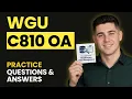 C810 OA - Healthcare Data Questions That CATCH Students Off Guard 50 Q A 2026
