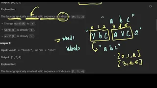 Leetcode 3302 Find the Lexicographically Smallest Valid Sequence