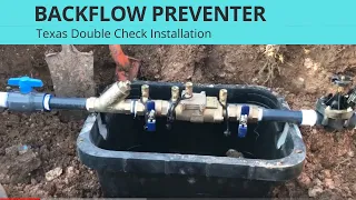 Best Way To Install A 1 Double Check Valve Backflow Preventer In Texas