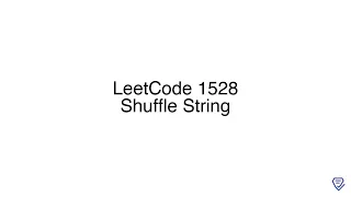 LeetCode 1528 Shuffle String