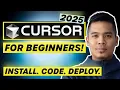 FULL Cursor AI Tutorial for Beginners 2025 NO CODING experience required