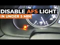 How to Disable Lexus AFS Warning Light Remove Warning in UNDER 5 MINUTES