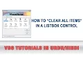 VB6 Tutorial In Urdu - ListBox How to Clear all items