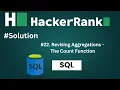 Revising Aggregations-The Count Function II hackerrank II count function II hackerrank sql II