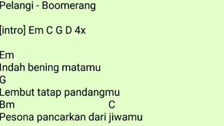 Download Pelangi - Boomerang Chord Guitar MP3