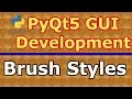 PyQt5 Brush Styles In QPainter Class