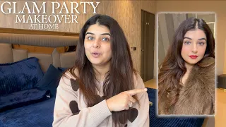 Glam Party Makeover at Home 💄| Shilpa Khatwani 💕