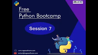 Python Tutorial for Beginners - Session 7 Live Training Python Tutorials From Basics to Advance
