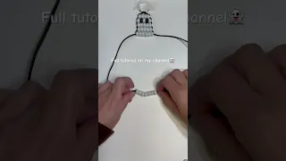 Make a PONY BEAD GHOST