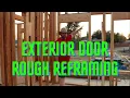 How I Reframed a Entry Door Rough Opening