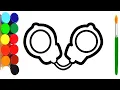 Handcuffs Drawing Painting and Coloring for kids and toddlers Draw handcuffs