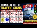 100 Traffic Signs Explained Complete Road Signs Guide for Driving Test Learn All Traffic Signs