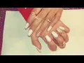 Short white coffin nails