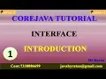 Core Java Tutorial Interface Vide0-1 Introduction By Ratan Sir